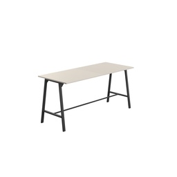 [T-HIGH-M-1210BKGRY] Titan High Maker Rectangular Table (FSC) | 1200 X 1000 | Black/Grey