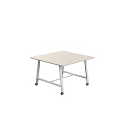 [T-LOW-MM-1210WHTGRY] Titan Mobile Low Maker Rectangular Table (FSC) | 1200 X 1000 | White/Grey