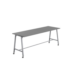 [T-HIGH-MM-1510SVANT] Titan Mobile High Maker Rectangular Table (FSC) | 1500 X 1000 | Silver/Anthracite