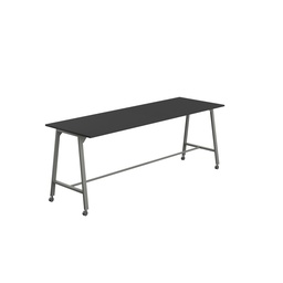 [T-HIGH-MM-1510ANTBK] Titan Mobile High Maker Rectangular Table (FSC) | 1500 X 1000 | Anthracite/Black