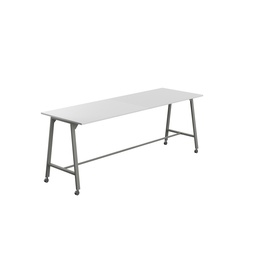 [T-HIGH-MM-1510ANTWHT] Titan Mobile High Maker Rectangular Table (FSC) | 1500 X 1000 | Anthracite/White