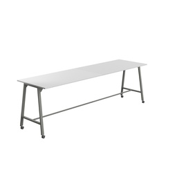 [T-HIGH-MM-1810ANTWHT] Titan Mobile High Maker Rectangular Table (FSC) | 1800 X 1000 | Anthracite/White