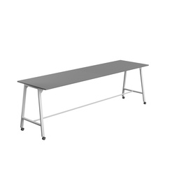 [T-HIGH-MM-1810WHTANT] Titan Mobile High Maker Rectangular Table (FSC) | 1800 X 1000 | White/Anthracite
