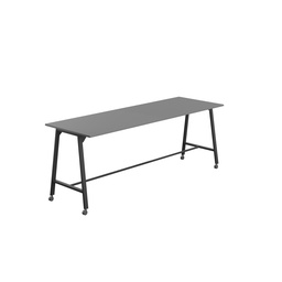 [T-HIGH-MM-1510BKANT] Titan Mobile High Maker Rectangular Table (FSC) | 1500 X 1000 | Black/Anthracite
