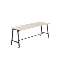 [T-HIGH-MM-1510BKGRY] Titan Mobile High Maker Rectangular Table (FSC) | 1500 X 1000 | Black/Grey