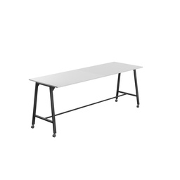 [T-HIGH-MM-1510BKWHT] Titan Mobile High Maker Rectangular Table (FSC) | 1500 X 1000 | Black/White