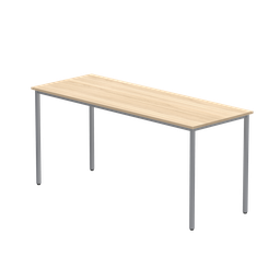 [CORE1660MPTOKSV] Office Rectangular Multi-Use Table (FSC) | 1600X600 | Canadian Oak/Silver