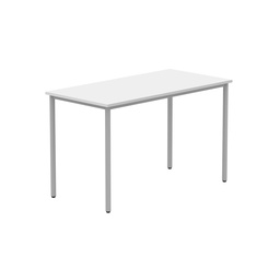 [CORE1260MPTWHTSV] Office Rectangular Multi-Use Table (FSC) | 1200X600 | Arctic White/Silver