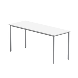 [CORE1660MPTWHTSV] Office Rectangular Multi-Use Table (FSC) | 1600X600 | Arctic White/Silver