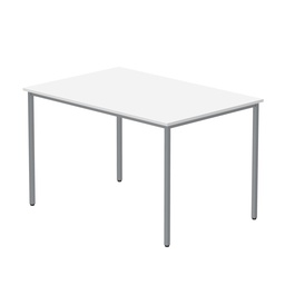 [CORE1280MPTWHTSV] Office Rectangular Multi-Use Table (FSC) | 1200X800 | Arctic White/Silver