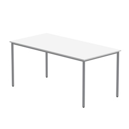[CORE1680MPTWHTSV] Office Rectangular Multi-Use Table (FSC) | 1600X800 | Arctic White/Silver
