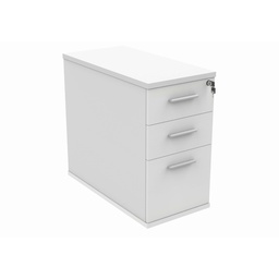 [COREDH3800WHT] Desk High Office Storage Unit (FSC) | 800 Deep | Arctic White