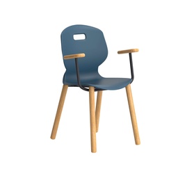 [TA15_6SB] Titan Arc Wooden Four Leg Frame With Arms | Size 6 | Steel Blue