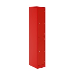 [PEDS1830452-AY8] Primary 2 Door Single Locker Column | 300X450X1800 | Cardinal Red