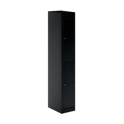 [PEDS1830452-AV1] Primary 2 Door Single Locker Column | 300X450X1800 | Black
