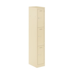 [PEDS1830453-AV6] Primary 3 Door Single Locker Column | 300X450X1800 | Cream