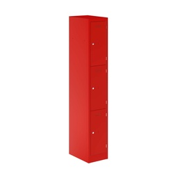 [PEDS1830453-AY8] Primary 3 Door Single Locker Column | 300X450X1800 | Cardinal Red