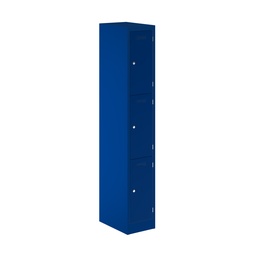 [PEDS1830453-AY7] Primary 3 Door Single Locker Column | 300X450X1800 | Oxford Blue