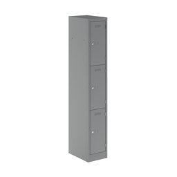 [PEDS1830453-ARN] Primary 3 Door Single Locker Column | 300X450X1800 | Silver
