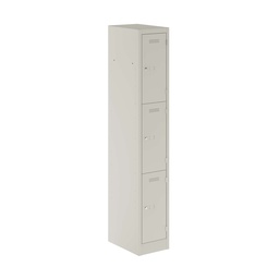 [PEDS1830453-AV7] Primary 3 Door Single Locker Column | 300X450X1800 | Light Grey