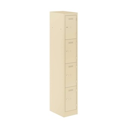 [PEDS1830454-AV6] Primary 4 Door Single Locker Column | 300X450X1800 | Cream