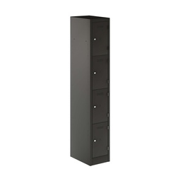 [PEDS1830454-AA3] Primary 4 Door Single Locker Column | 300X450X1800 | Anthracite Grey