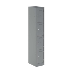 [PEDS1830454-ARN] Primary 4 Door Single Locker Column | 300X450X1800 | Silver