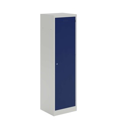 [PLHS9125381-AV7AY7] Lower Height Locker - 915Mm H X 225Mm W X 380Mm D 1 Door Single Locker Column - Light Grey/Oxford Blue