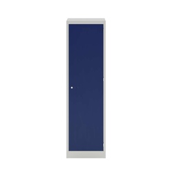 [PLHS1330451-AV7AY7] Lower Height Locker - 1370Mm H X 300Mm W X 450Mm D 1 Door Single Locker Column- Light Grey/Oxford Blue