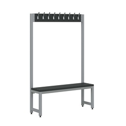 [PCB181230] Cloakroom Bench 9 Hooks - 1800Mmh X 1200Mw X 300Mmd