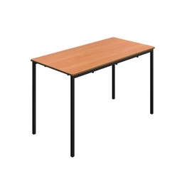 [T-FW1271BEBK] Titan Welded Frame Table | 1200X600X710 | Beech Top/Black Frame