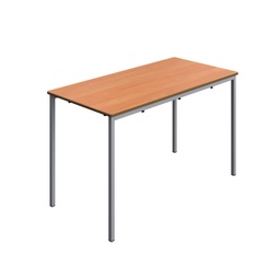 [T-FW1271BEGR] Titan Welded Frame Table | 1200X600X710 | Beech Top/Grey Frame