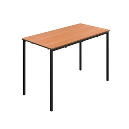 [T-FW1276BEBK] Titan Welded Frame Table | 1200X600X760 | Beech Top/Black Frame