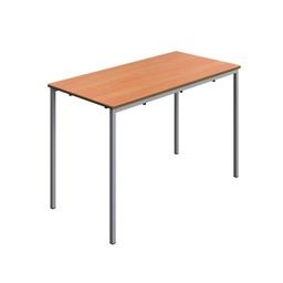 [T-FW1276BEGR] Titan Welded Frame Table | 1200X600X760 | Beech Top/Grey Frame