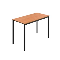 [T-FW1571BEBK] Titan Welded Frame Table | 1100X550X710 | Beech Top/Black Frame