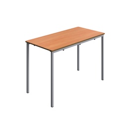 [T-FW1571BEGR] Titan Welded Frame Table | 1100X550X710 | Beech Top/Grey Frame