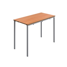 [T-FW1576BEGR] Titan Welded Frame Table | 1100X550X760 | Beech Top/Grey Frame