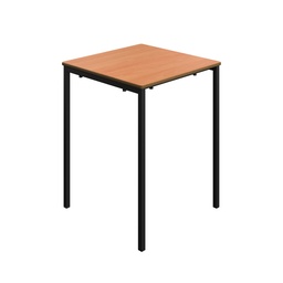 [T-FW6076BEBK] Titan Welded Frame Table | 600X600X760 | Beech Top/Black Frame