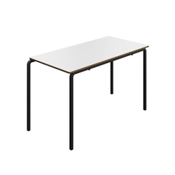 [T-CB1271WHBK] Titan Crush Bent Frame Table | 1200X600X710 |White/Black