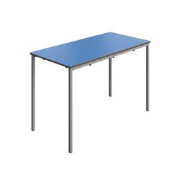 [T-FW1276BLGR] Titan Welded Frame Table | 1200X600X760 | Blue Top/Grey Frame