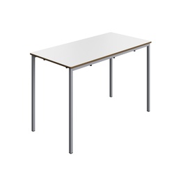 [T-FW1276WHGR] Titan Welded Frame Table | 1200X600X760 | White Top/Grey Frame