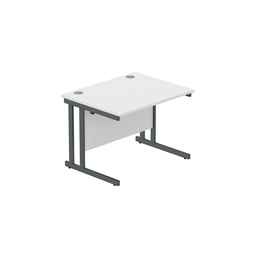 [CORE1080DUWHTGRP] Core|Double Upright|Rectangular Desk|1000X800|White-Graphite