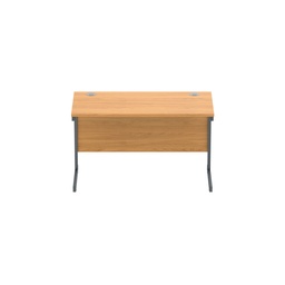[CORE1260SUBCHGRP] Office Rectangular Desk With Steel Single Upright Cantilever Frame (Fsc) | 1200X600 | Norwegian Beech/Graphite