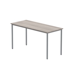 [CORE1460MPTGOAKSV] Office Rectangular Multi-Use Table (Fsc) | 1400X600 | Alaskan Grey Oak/Silver