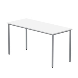 [CORE1460MPTWHTSV] Office Rectangular Multi-Use Table (Fsc) | 1400X600 | Arctic White/Silver