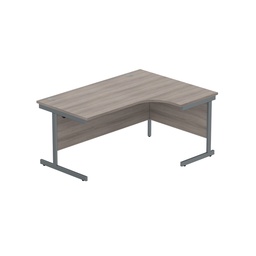 [CORE1612RHSUGOAKGRP] Core|Single Upright|Right Hand Radial Desk (Fsc)1600X1200|Alaskan Grey Oak-Graphite