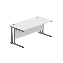 [CORE1680DUWHTGRP] Core|Double Upright|Left Hand Radial Desk (Fsc)1600X800|Alaskan Grey Oak-White