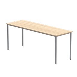 [CORE1860MPTOKSV] Office Rectangular Multi-Use Table (Fsc) | 1800X600 | Canadian Oak/Silver