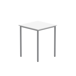 [CORE6060MPTWHTSV] Office Rectangular Multi-Use Table (Fsc) | 600X600 | Arctic White/Silver