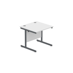 [CORE8080SUWHTGRP] Core|Single Upright|Left Hand Radial Desk (Fsc)800X800|Arctic White-Graphite